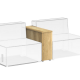Canapé modulaire PLANER - Module haut mélamine