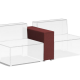 Canapé modulaire PLANER - Module haut tissu