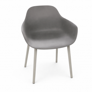Chaise confortable gris foncé