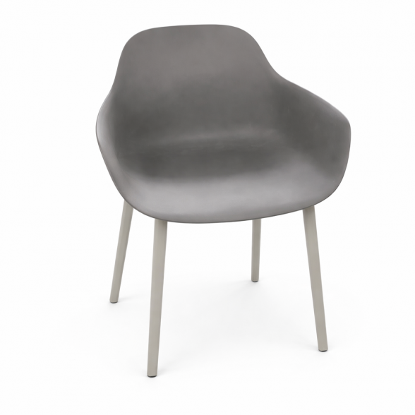 Chaise confortable gris foncé