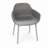 Chaise confortable gris foncé