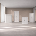 Armoire métallique à rideaux PVC
