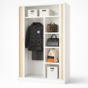 Armoire métallique rideau-penderie