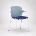 Chaise de collectivité empilable tissu