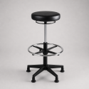 Tabouret haut ergonomique avec repose-pieds