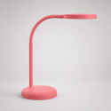 Lampe de bureau LED compacte rose
