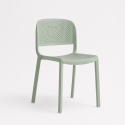 Chaise design avec accoudoirs en polypropylène empilable