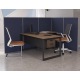 Bureau Individuel plateau en verre Ready